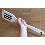 ECOSALL Tahta Delikli Servis Spatulas(Kahverengi)