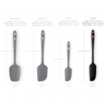 di Oro Living Seamless Serisi Kavanoz Spatulas (Siyah)