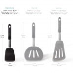 di Pro Living Chef Serisi Silikon Spatula (Siyah)