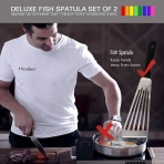 HAXIYA Paslanmaz elik Delikli Spatula(2 Para, Gm)