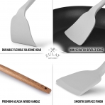 Zulay Kitchen Silikon Spatula (Kahverengi)