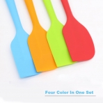 ALLWIN-HOUSEWARE Silikon Spatula Seti (4 Para, Renkli)