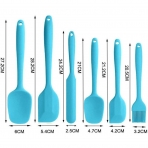 Generic Silikon Spatula Seti(6 Para, Mavi)