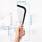 Milkary Paslanmaz elik Spatula (Gri)