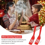 Patelai Silikon Delikli Spatula Seti (2 Adet, Krmz)