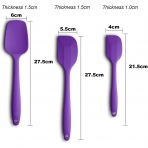 ALLWIN-HOUSEWARE Silikon Spatula Seti (3 Para, Mor)