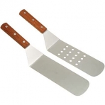 overstockedkitchen Paslanmaz elik Spatula Seti (Gri, 2 Para)