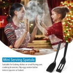 Patelai Silikon Mini Spatula Seti (2 Para, Siyah)