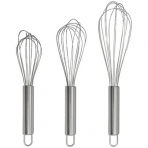 Whisk  Paslanmaz elik rpc (Gri, 3 Para)