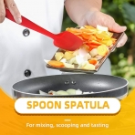 Patelai Silikon Spatula Seti (8 Para, Renkli)