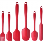 MaxDare Silikon Spatula Seti(6 Para, Krmz)