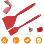 Epullzh Silikon Spatula Set (Krmz, 2 Para)