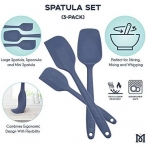 MAGICAL BUTTER Silikon Spatula Seti(3 Para, Mavi)