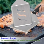 Leonyo Paslanmaz elik Burger Spatula (2 Para)