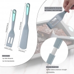 To encounter Silikon Spatula Seti (Gri, 2 Para)