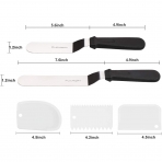 PUCKWAY Paslanmaz elik Spatula(2 Para, Gm)