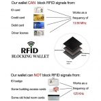 YALUXE RFID Kadn Deri Czdan (Yeil)