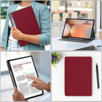 Soke Galaxy Tab S10/S9 Plus Standl Klf-Red