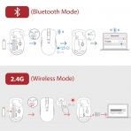 VicTsing Bluetooth Wireless Ergonomik Mouse