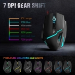 VersionTECH. T10 Gaming Kablolu Ergonomik Mouse(7200 DPI)