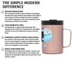 Simple Modern Termos Kupa (Rose Gold) (350ml)