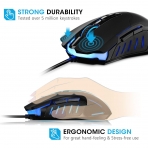 PICTEK Ergonomik Gaming Mouse Wired [7200 DPI]