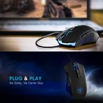 PICTEK Ergonomik Gaming Mouse Wired [7200 DPI]