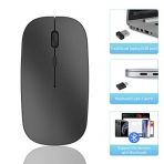 QIJIAYI Rechargeable 2.4GHz Wireless Bluetooth Mouse