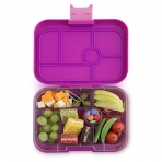 Yumbox ocuklar in Blmeli Yemek Kutusu (Mor)