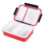 Bento Box 2 Blmeli Beslenme Kutusu (Krmz)