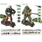 YEIBOBO Military Action Figr Set (6 Para)