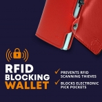 Conceal Plus RFID Engellemeli Erkek Kartlk (Krmz)