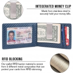 Zitahli RFID Engellemeli Erkek nce Kartlk(Mavi)
