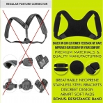 Posture Corrector Unisex Standart Beden Srt Korsesi (Siyah)