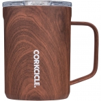 Corkcicle Paslanmaz elik Termos Kupa (Walnut Wood)(480ml)