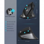 Jelly Comb Bluetooth Vertical Mouse (Gri)