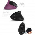 Funwaretech Bluetooth Vertical Ergonomik Mouse (Mor)