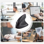 Funwaretech Bluetooth Vertical Ergonomik Mouse (Mor)