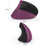 Funwaretech Bluetooth Vertical Ergonomik Mouse (Mor)