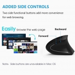 Acedada Bluetooth Vertical Ergonomik Mouse (Siyah)