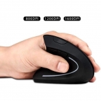 Premium Zone Kablosuz Vertical Ergonomik Sol El Mouse (Siyah)