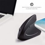 AIOMEST Bluetooth Dikey Ergonomik Mouse (Siyah)