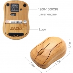 Sengu Bluetooth Bambu Mouse