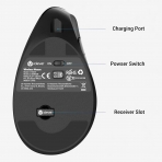 iClever Bluetooth Dikey Mouse (Siyah)