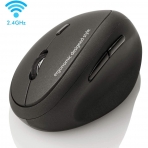 SANWA 2.4G Wireless Ergonomik Mouse(1600DPI)(Siyah)