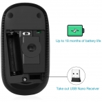 Jelly Comb 2.4GHz Wireless Bluetooth Mouse Gri)