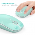 Jelly Comb 2.4GHz Wireless Bluetooth Mouse (Mint/Beyaz)