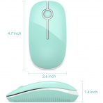 Jelly Comb 2.4GHz Wireless Bluetooth Mouse (Mint/Beyaz)