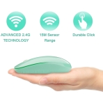 Jelly Comb 2.4GHz Wireless Bluetooth Mouse (Mint)