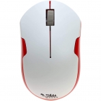 ShhhMouse Wireless Sessiz Optical Mouse (Beyaz/Krmz)